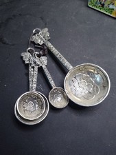 Tin Woodsman Handcrafted Celtic Design Pewter Measuring Cups With Hanger picture