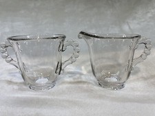 Vintage Imperial Glass Candlewick Creamer and Sugar Bowl picture