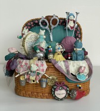 Vtg Enesco Knittin' Pretty Music Box “Whistle While You Work” Untested No Cord picture