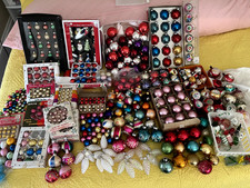 You Choose Vintage or Not Lots Mini Ornaments Small Mercury Glass Feather Tree picture