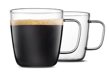 LUXU Premium Large Glass Coffee Mugs(Set of 2)-24 oz,Wide Mouth Hot or Cold B... picture