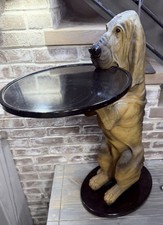 1998 Bombay Company Sir Hawthorne Hound Dog Butler Server Waiter Table 33” picture