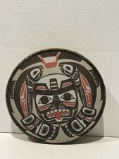 Pacific Northwest Coast Native Clarence A. Wells Haida Hand Drum picture