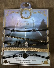 Disney Cinderella Live Action 5 Adjustable Bracelet Set Hot Topic NEW picture
