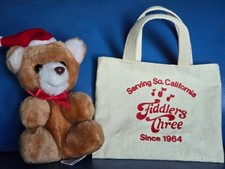 Mint Vintage Fiddlers Three Christmas Tote w/ Mary Meyer 6” Teddy Bear Plush picture