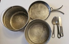 WWII US Army Mess Kit 1942 & 1945 Dated Field Gear Set picture