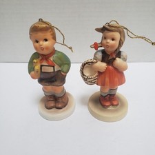 VTG Schmid Christmas Ornaments First and Second Edition 1983 Boy and 1984 Girl picture
