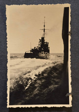 WWII German Kriegsmarine Naval Ship Gun Boat Military Photo Warship At Sea picture