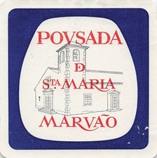 Pousada D Santa Maria Marvao Portugal Vintage Hotel Inn Luggage Label Church picture