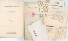 1939 University Wisconsin Madison Commencement Panhellenic Sorority Map Programs picture