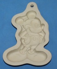 Vintage Disney Wilton Mickey Mouse Ceramic Stoneware Cookie Mold picture