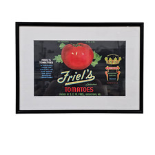 VTG Friel’s Tomatoes Crate Label Framed Print LTD ED 1163/2000 Queenstown MD picture