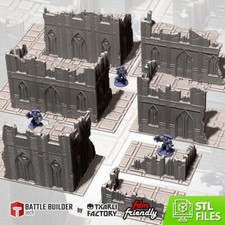 Txarli Factory - City Classic Ruins - Sci Fi Fantasy Tabletop 32mm picture