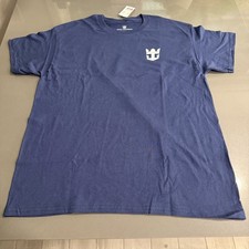 Royal Caribbean Cruise Line T-Shirt Men's Large Sapphire Blue Wake View NWT NEW picture