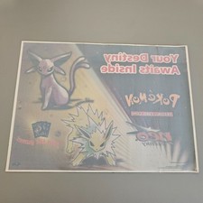 Pokemon Neo Destiny Retail Window Cling Promo WOTC Store Display Espeon Jolteon picture