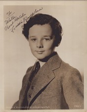 FREDDIE BARTHOLOMEW - AUTOGRAPHED INSCRIBED PHOTOGRAPH picture
