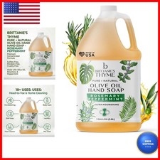 Brittanie's Pure Castile Liquid Soap Refill, Rosemary Peppermint, 1 Gallon 2572 picture