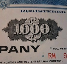 SLING'S🪙RARE $1000 Pennsylvania Company Bond certificate Pennsylvania Railroad picture