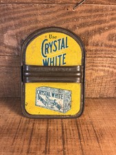 Antique Original Crystal White Advertising Hand Wash Board Sign picture