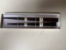 Wajima-nuri Lacquered Chopsticks Pair, Boxed, Unused, Traditional Crafte picture