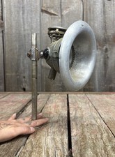 Rare Antique Carbide Twentieth Century Bicycle Motorcycle Lamp W/ Bracket & Gems picture