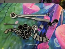 Vintage Proto Tool Bundle - 25 Piece Set (Sockets, Wrenches, Extensions, Adapter picture