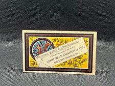 TRADE CARD YOUNG MENS CLOTHING JOHN WANAMAKER & CO. 818 & 820 CHESTNUT ST.  picture