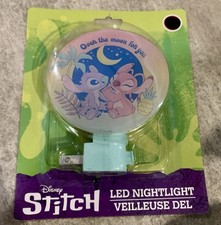 Disney Lilo And Stitch Angel LED Nightlight Over The Moon For You Pineapple Palm picture