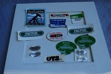 Vintage oilfield stickers Set Of 12, Drilling, Trucking, Energy,Service Oil, Gas picture