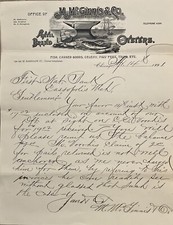 Anvil Brands Oysters Letterhead, Chicago Roadrunners And Wiley Coyote’s Fav 1891 picture