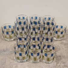 Vintage MCM Libby Nordic Glassware, set of 14 glasses picture