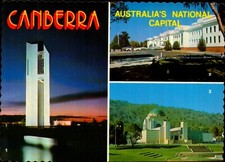 Canberra Multi View Postcard Australia ACT Vintage 70s 80s Old picture