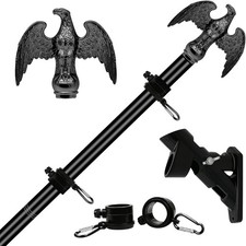 6 FT Flag Pole for Outside House with Eagle Topper, Stainless Steel Flag Pole picture