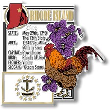 Rhode Island State Montage Magnet by Classic Magnets, 3