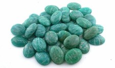 FIFTY Performed 18mm to 19mm x 13mm to 14mm Russian Amazonite Cabochon Rough picture