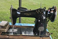 Precision Sewing Machine for Macy's Department Store, from Japan, Black, Vintage picture