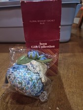 Avon Floral Bouquet Sachet Blue Gift Collection picture