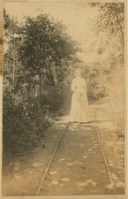 Photo:Vladivostok Russia Eleanor Pray 1900s Hand Car Rail Sedanka Woods picture