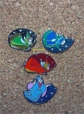 OLD Sleeping Beauty Fairies Fairy Godmother Disney Pins Flora Fauna Merryweather picture