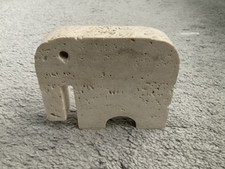 Fratelli Mannelli Enzo Mari Stone Elephant Sculpture Travertine Marble - Italy picture
