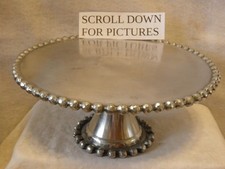 THRESHOLD PEWTER DESSERT STAND picture