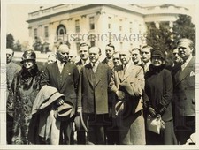 1926 Press Photo American Legion members pose with Pres. Coolidge at White House picture