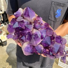 11.4lb Large Natural Amethyst geode quartz cluster crystal specimen Healing picture