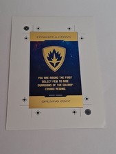 Epcot Guardians of the Galaxy Cosmic Rewind Project Team Cast Member Card Disney picture