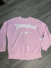 NWT Disneyland Pink Spirit Jersey Crewneck Sweater Sz medium picture