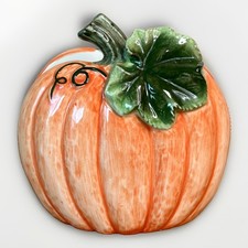 Vintage Otagiri Ceramic Pumpkin Napkin Holder Halloween Autumn *See Description* picture