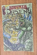 Godzilla Escape the Deadzone 1 Original Sketch cover King Ghidorah by Kyle Horne picture