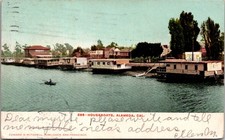 Houseboats 1907 Alameda CA Myrtle Kelly Vintage Postcard TP13-29 picture