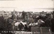 Bird's-Eye View Munising MI Michigan 1926 RPPC Photo Postcard COPY picture