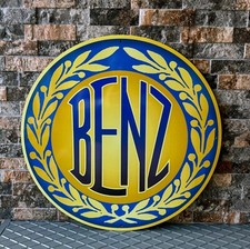 Vintage Mercedes-Benz Sign • Old 1909 Mercedes Emblem • 19.7